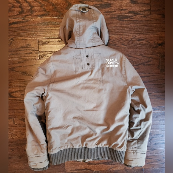 Superdry Limited Mens olive green winter coat - Picture 3 of 11